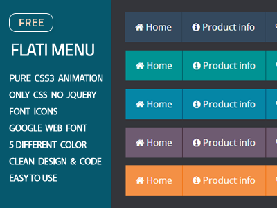 Flati CSS3 Menu